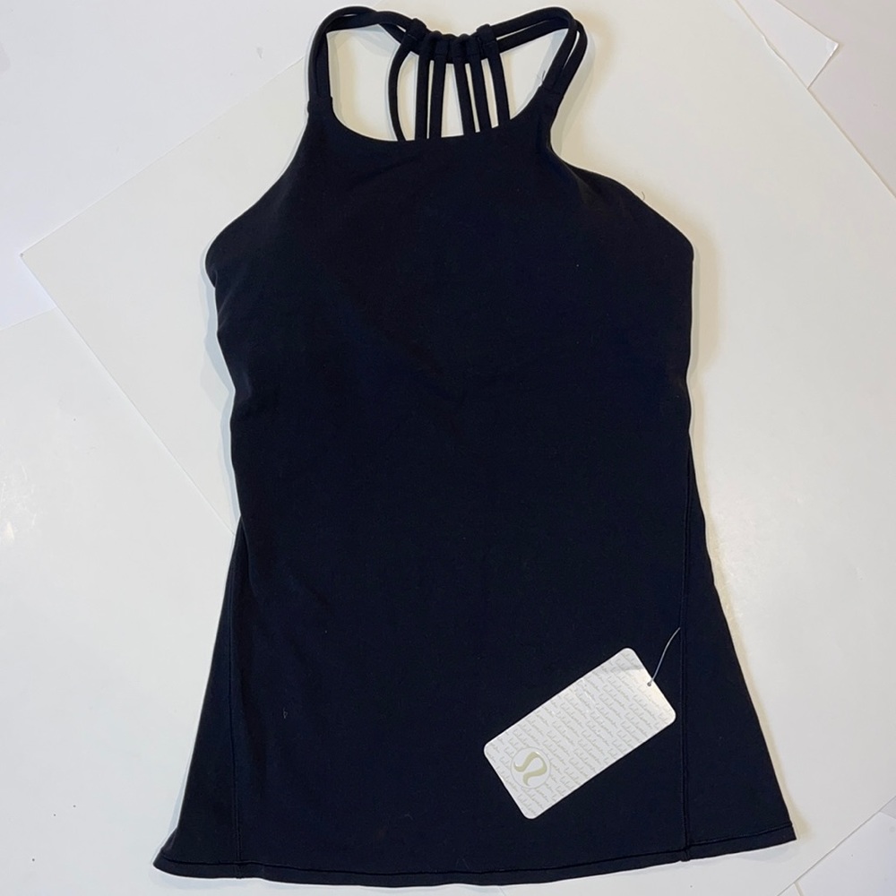 Black Lululemon Slide with me tank size 8